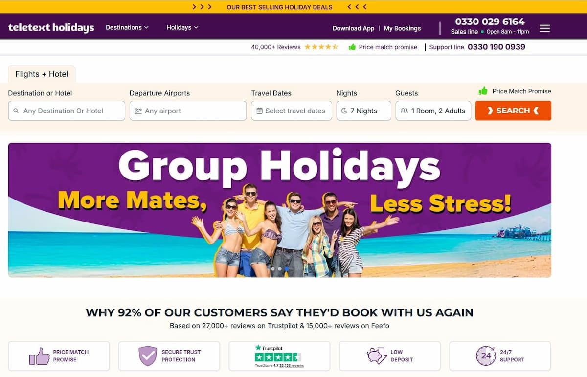 Why Book with Teletext Holidays