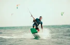 Kite-Surfing At Jebel Ali Beach