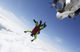 Sky Diving In Paradise